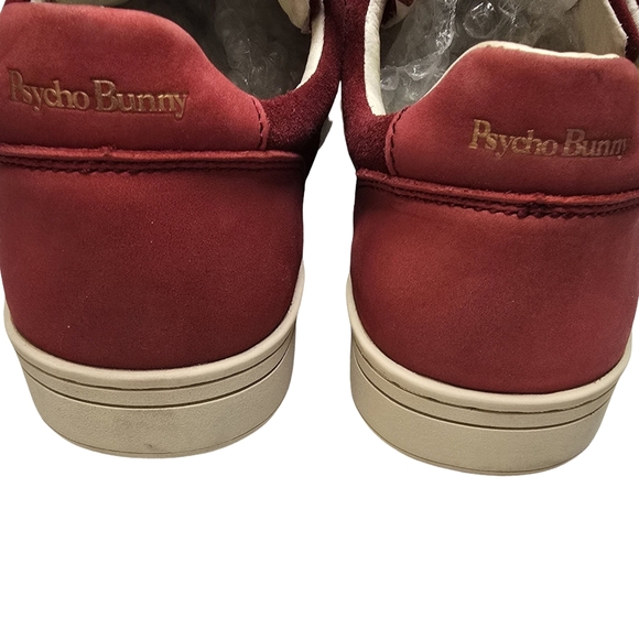 Psycho Bunny Sneakers Shoes Leather & Suede Trim Powerline Size 9.5 RARE - Picture 4 of 7